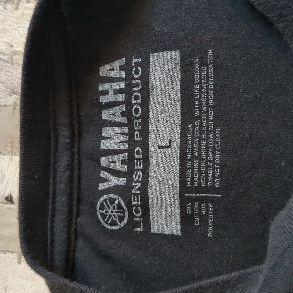 Yamaha Motorcycles Official Merchandise Black T-Shirt - Picture 4 of 4
